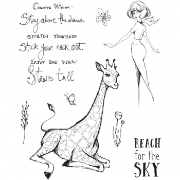 Jane Davenport Clear Stamps - Giraffe Wisdome